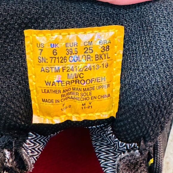 NWT Skechers Work Delleker Lakehead Steel Toe Boot ASTM F2413-2011 Men's Sz 7 - Picture 9 of 16